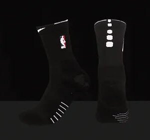 ELITE Mid-Length Socks - Black/White