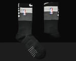 ELITE Mid-Length Socks - Black/White - Image 2