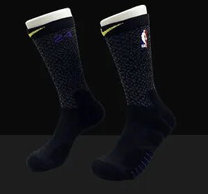 ELITE Mid-Length Socks - Black/White